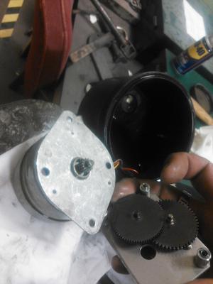 Separated motor and gearbox